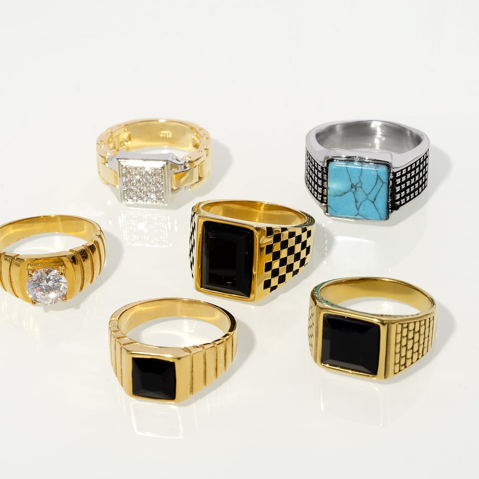 Quality men ring stainless steel jewelry Manufacturer | SXS