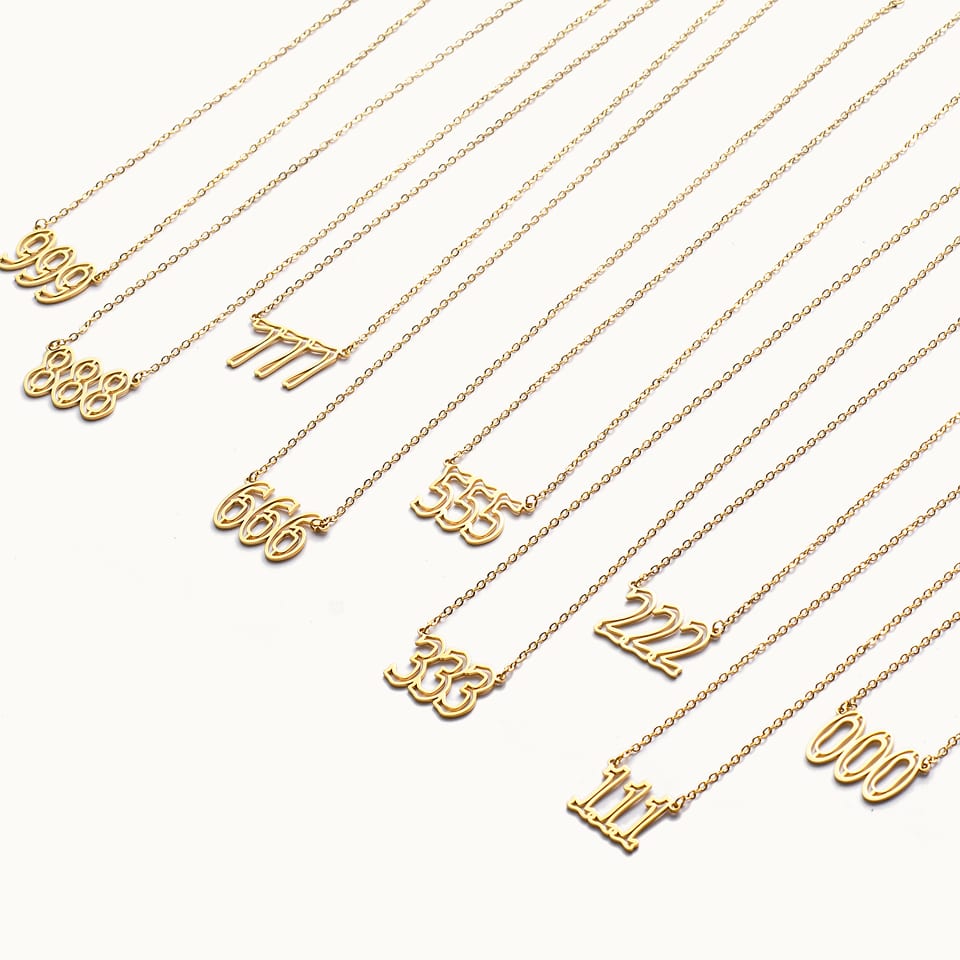 Quality stainless steel number pendant necklace Manufacturer | SXS