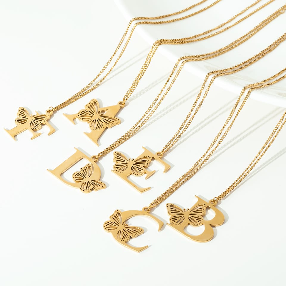 Best Quality initial letter pendant necklace Manufacturer | SXS Company – SXS