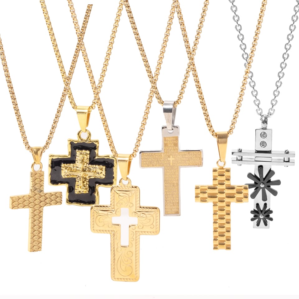 Stainless steel cross necklace | SXS