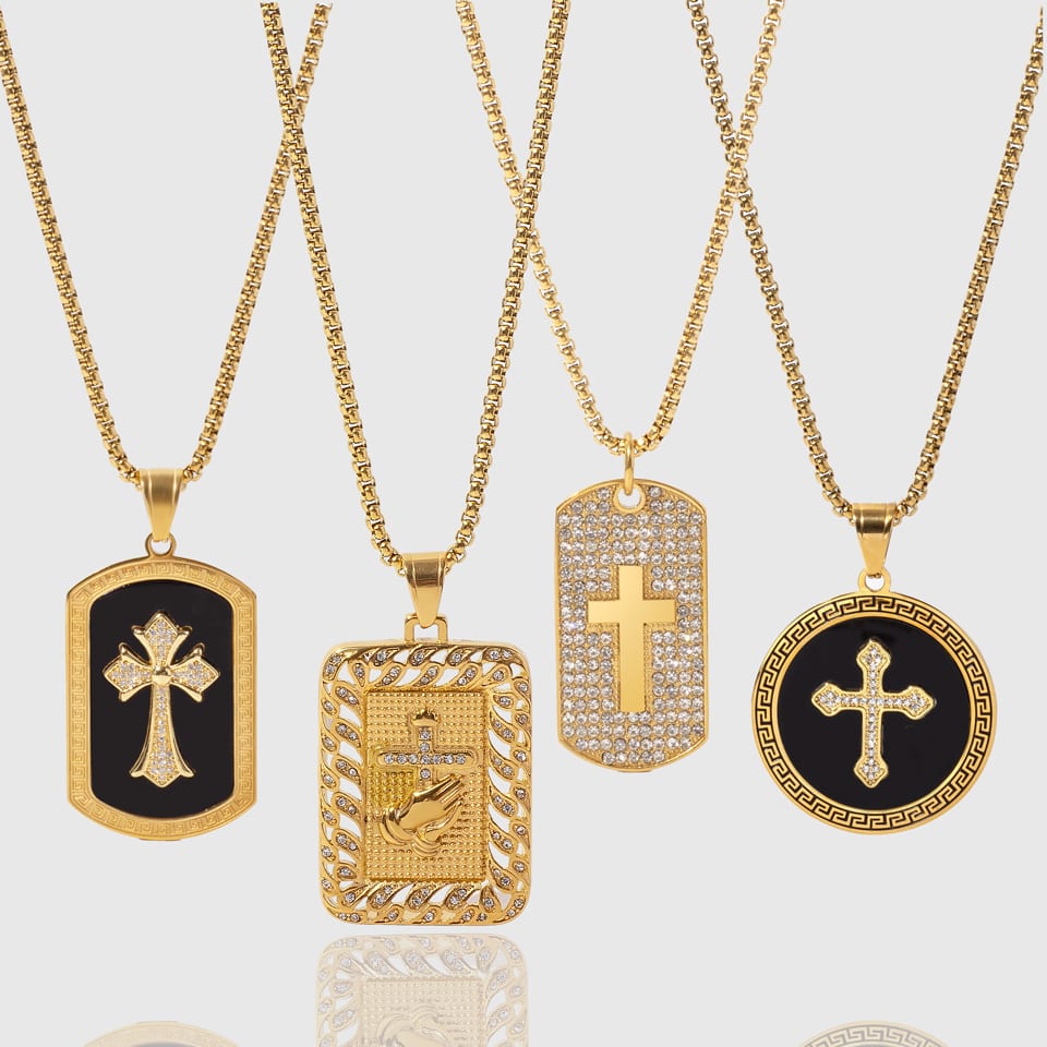 Quality mens cross necklace Manufacturer | SXS