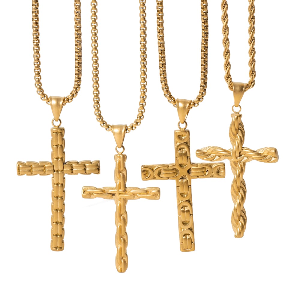 mens cross necklace | SXS