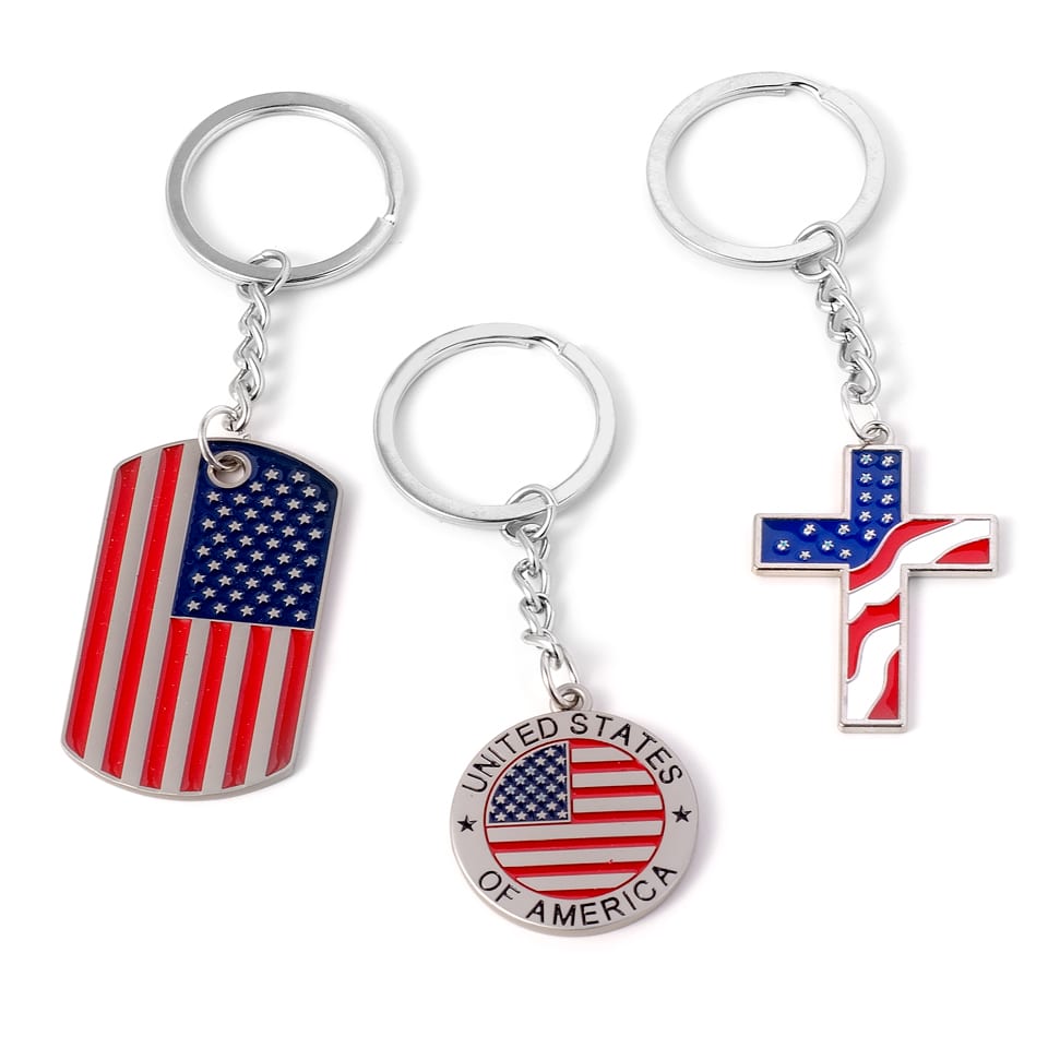 American Flag Keychains | SXS