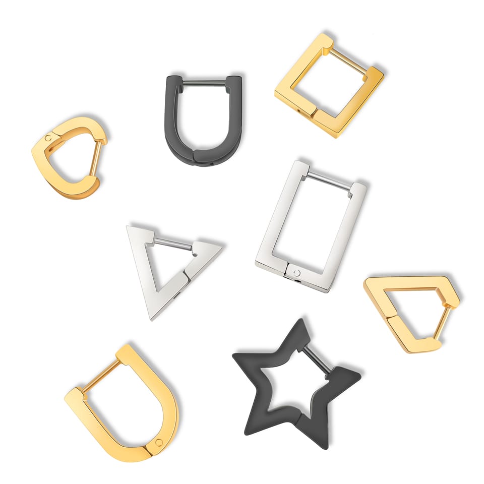 Stainless steel women hoop earrings | SXS
