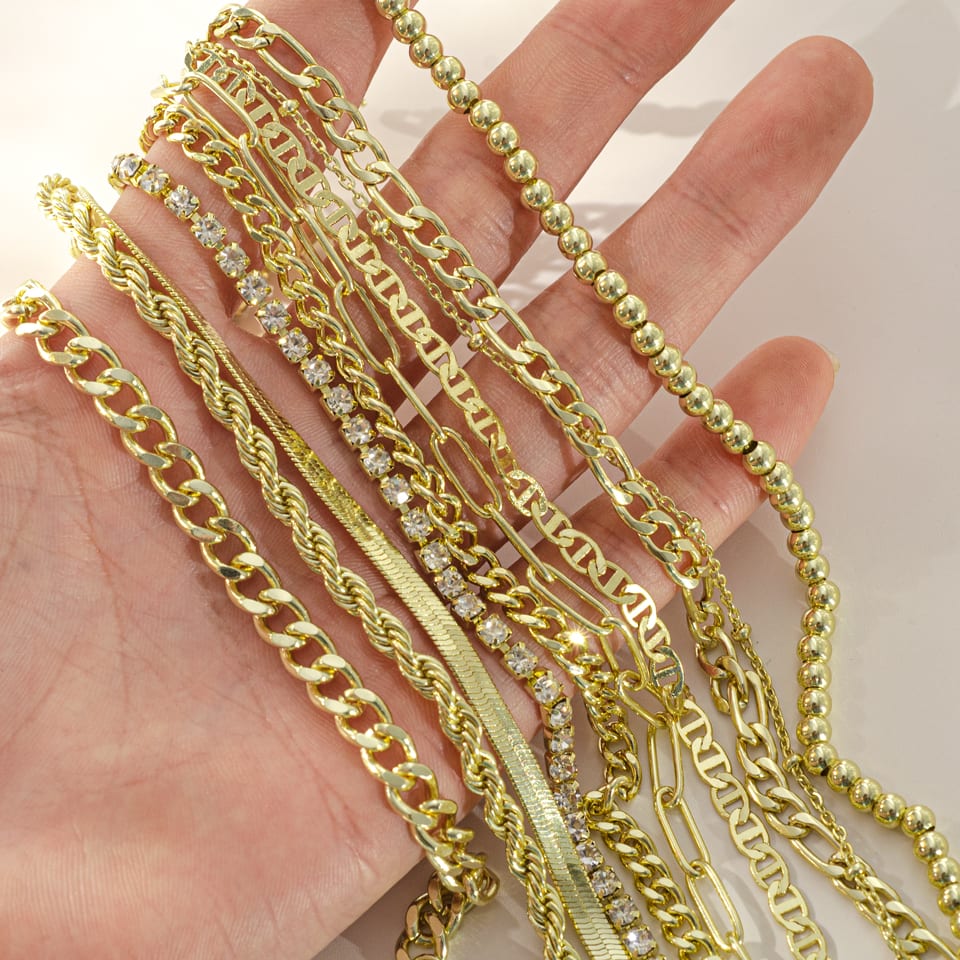 Gold Plated Anklet For Women | SXS