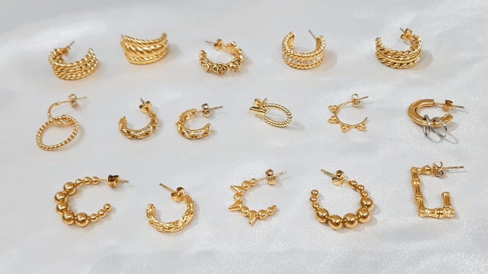 Stainless Steel Hoop Earrings | SXS