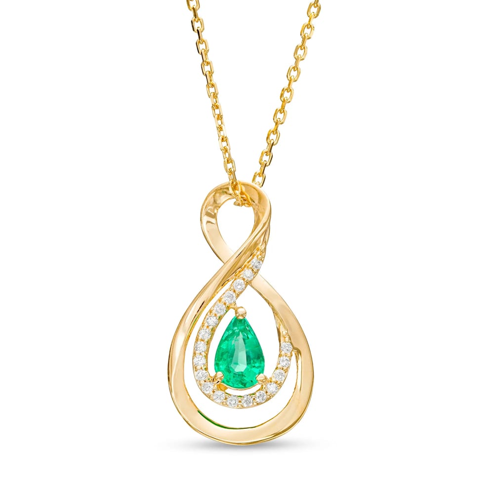 Hot Seller Women Natural Stone Jewelry 18k Gold Plated Zircon Infinity Link Necklace Silver 925 Sterling Gift For Best Friend Necklaces