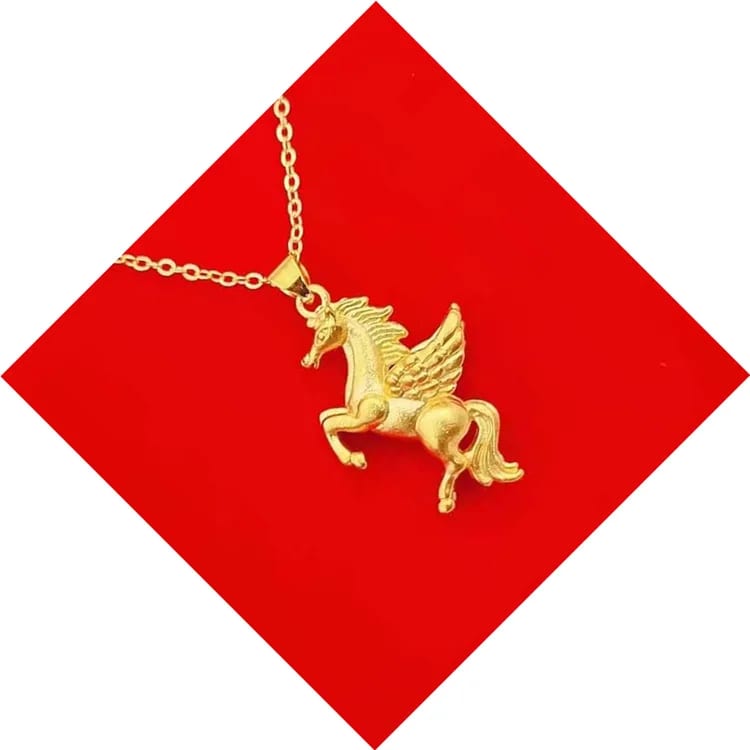 Best Seller Waterproof Hypoallergenic Ip Plated Anime Pegasus Necklace Pendant Jewelry For Men And Women Necklaces