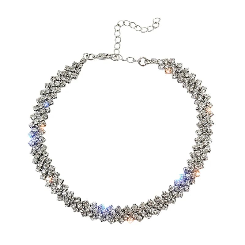 Hot Selling Waterproof Hypoallergenic Natural Stone Choker Brass Necklace Jewelry Women Necklaces