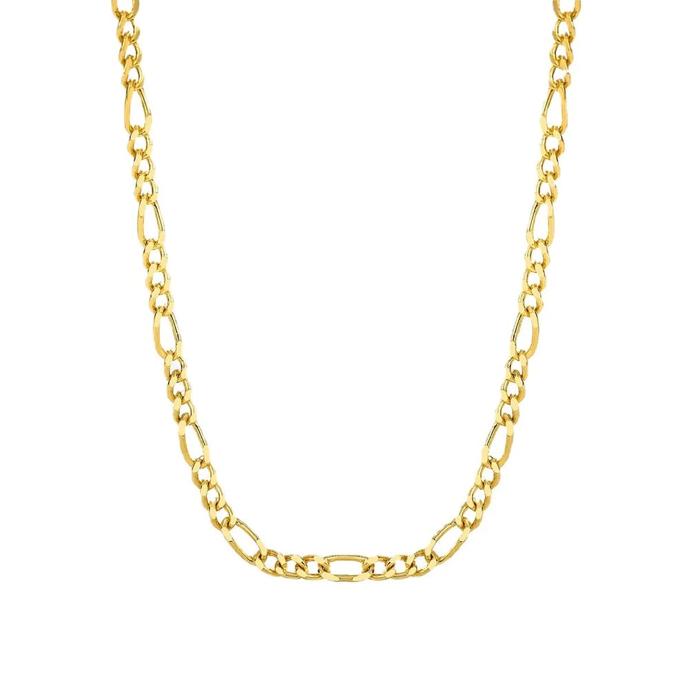 18k Gold Plated Jewelry Figaro Chain Necklace Dainty 4mm Figaro Necklaces Necklaces