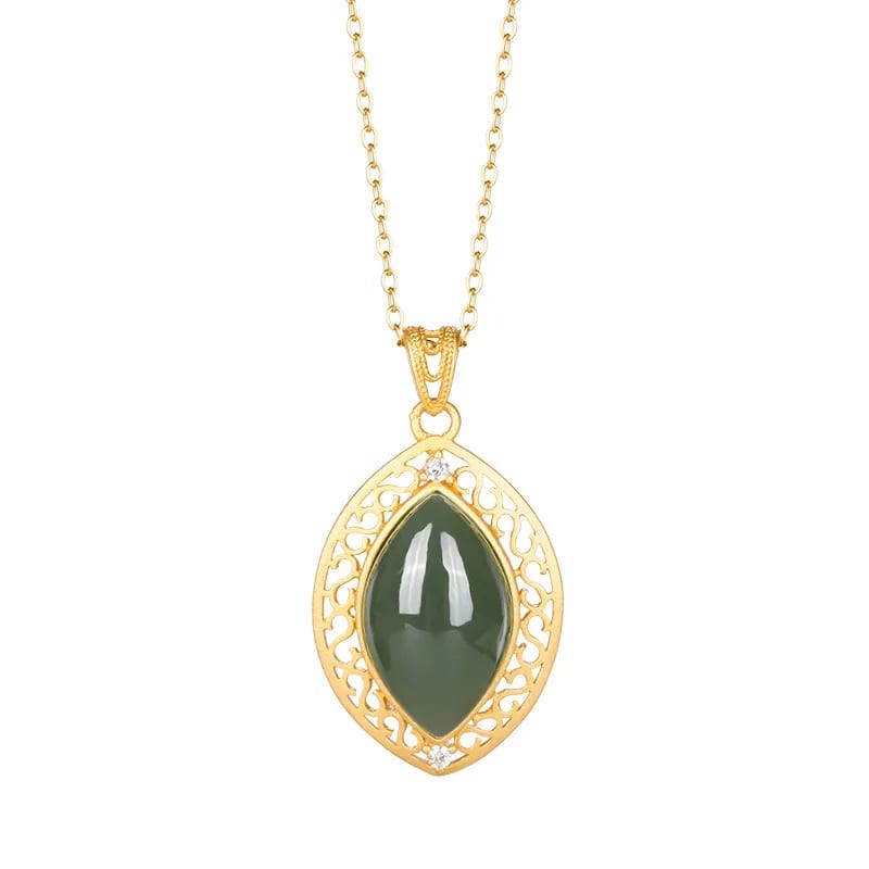 Vintage Handmade 18k Real Gold Plated Hollow Out Zircon Heart Pendant Necklace Wholesale Jewelry Gift For Best Friend Necklaces