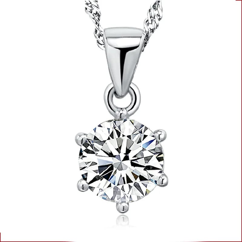 Custom S925 Sterling Silver Waterproof Hypoallergenic Zircon Jewelry Pendant Men Women Necklaces