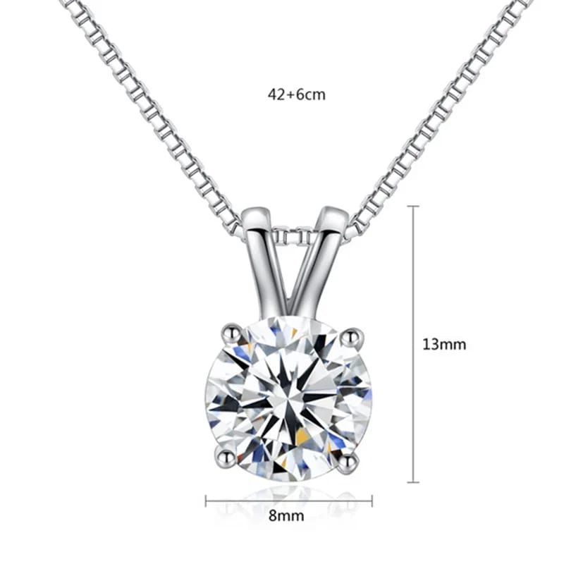 Fine Natural Diamond Zircon Water Proof Hypoallergenic Pendant Necklace 18k Gold Plated Jewelry Gift For Best Friend Necklaces