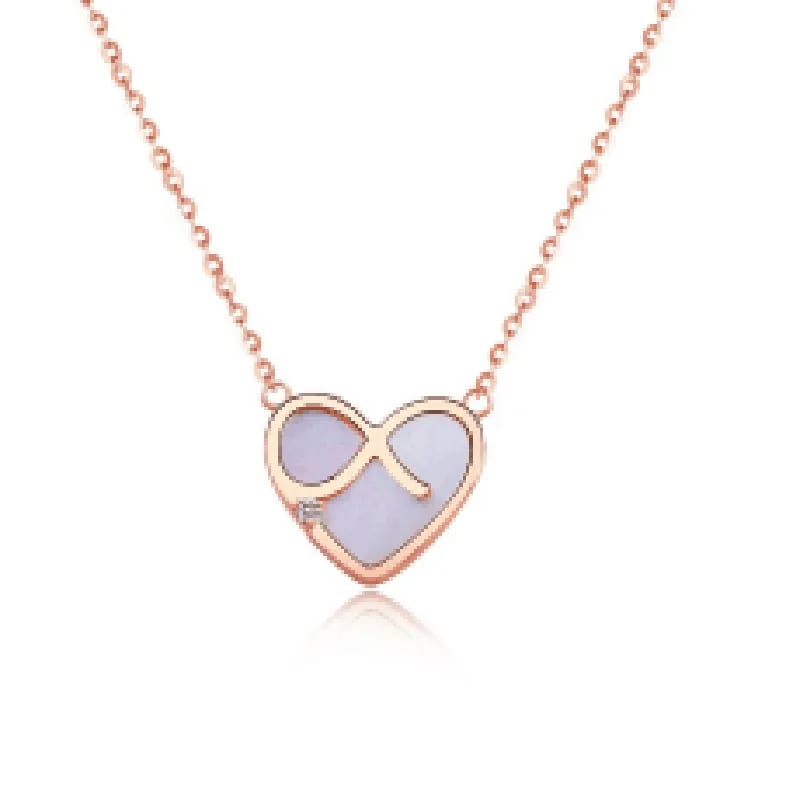 Best Style Classic 18k Gold Plated Heart Shell Pendant Chain Necklace Women Jewelry Vendors Stainless Steel Necklaces