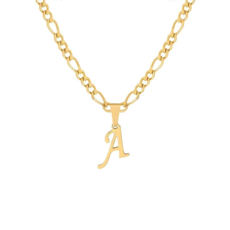 Classical Jewelry Stainless Steel Initial Letter A-z Pendant Necklace Supplier Necklaces