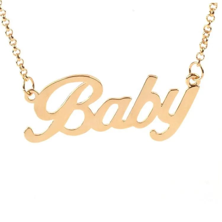 Wholesale Personalized Name Necklace Custom Made Name Necklace Stainless Steel Cut Out Or Brass Casting Necklaces