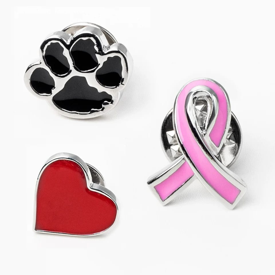 Wholesale Custom Stainless Steel Enamel Tie Tack Pins Formal Mens Accessories Cufflinks &Money Clips