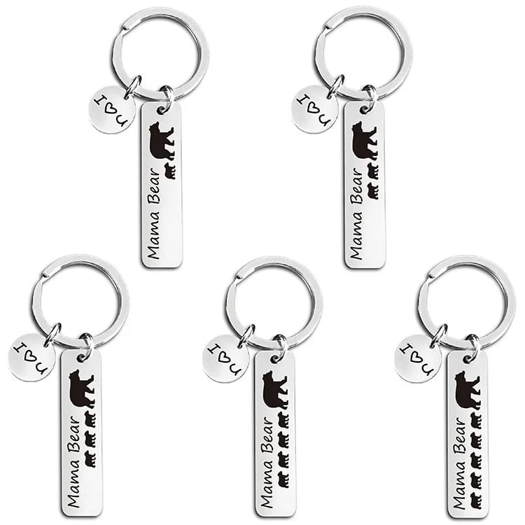 Wholesale Stainless Steel Keychain I Love You Charm Mother’s Day Gift Keyring&keychain