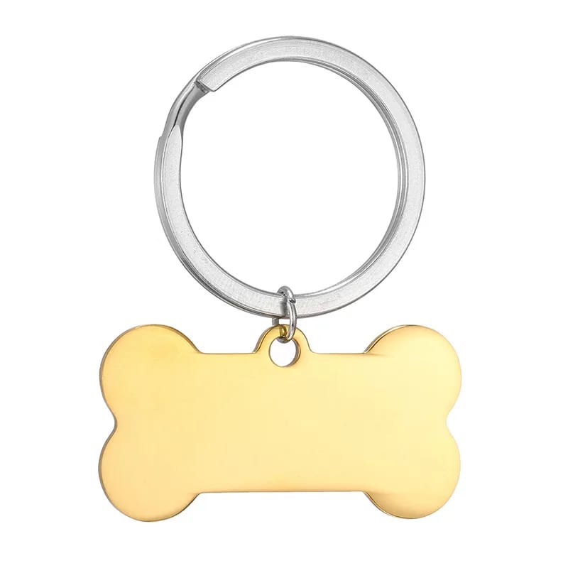 SXS JEWELRY Diy Jewelry Stainless Steel Custom Bone Shape Cute Pet Keychain Wholesale Keyring&keychain