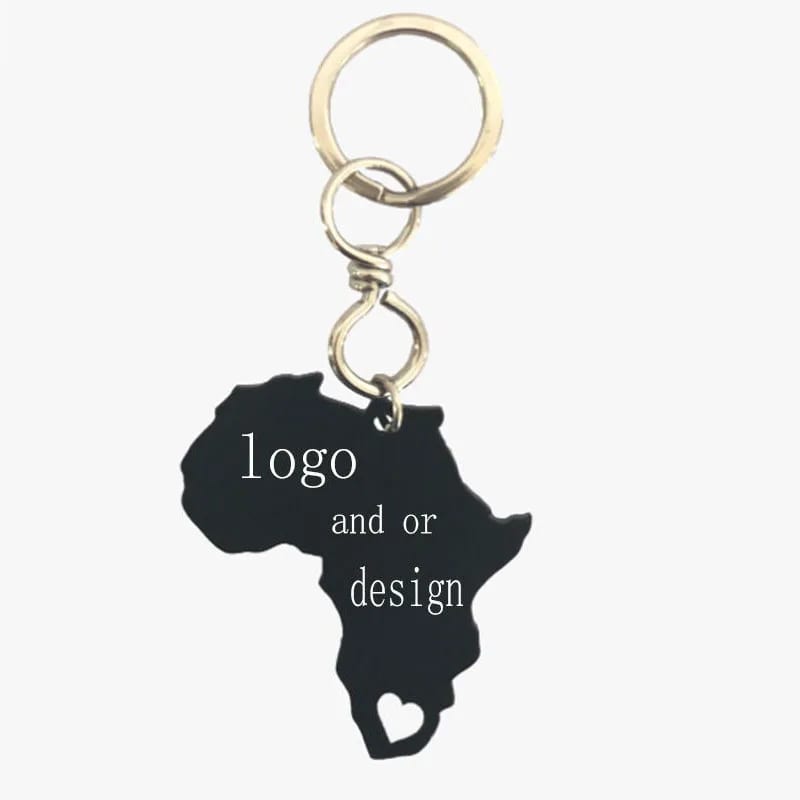 Custom Logo Metal Map Key Chains Pendant Charms Jewelry Keyring&keychain