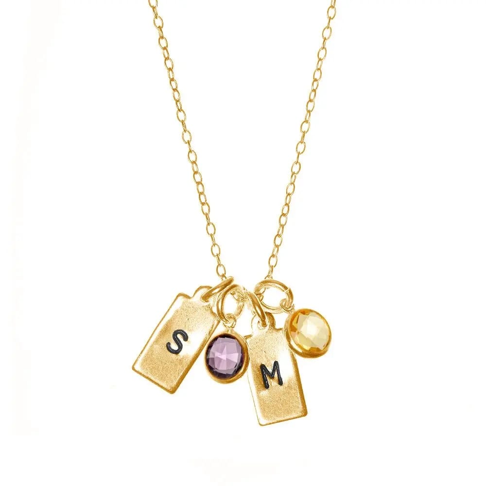 Kids Jewelry Birthstone Pendant Children Necklace In 925 Sterling Silver Kids Jewelry