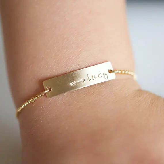 Bar Engraved Bracelet For Kids Jewelry Kids Jewelry