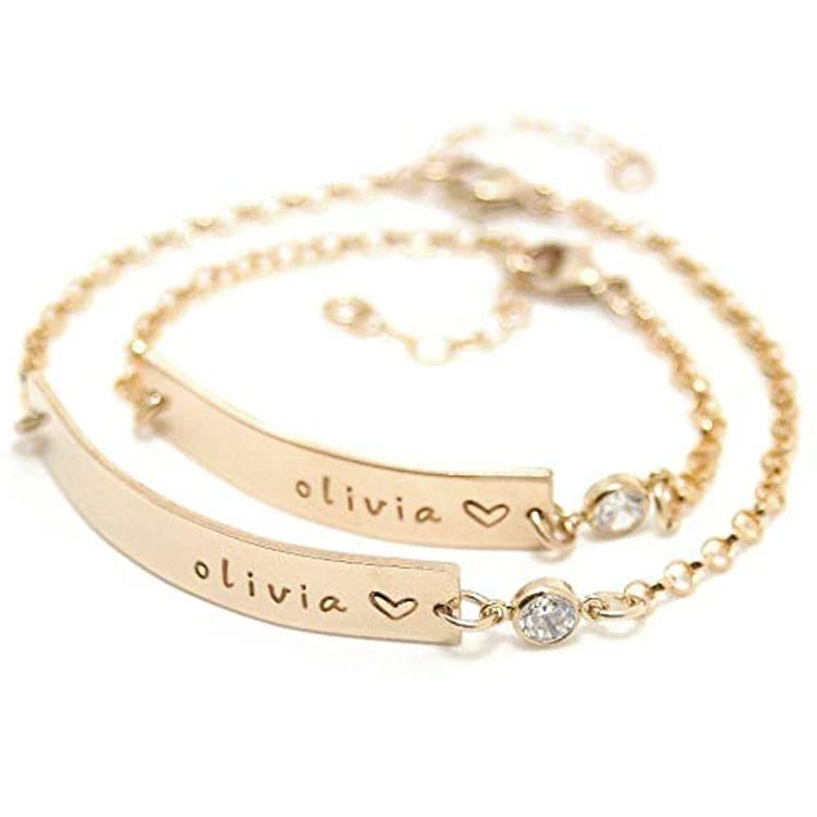 Adjustable Baby Bracelet Girl Gold Plated Link Bracelet Kids Jewelry