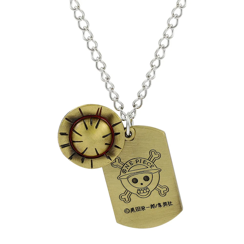 One Piece One Piece Straw Hat Pirates Pendant Travel Toll Zoro Cos Men’s Jewelry Necklace Wholesale In Stock