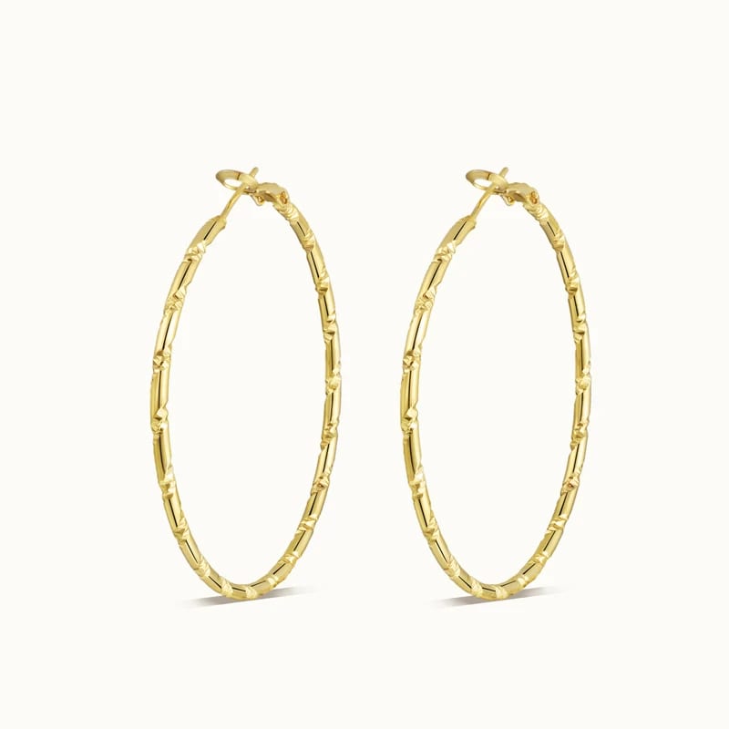 Fashion Jewelry Large Circle Hoop Earrings High Quality 18k Gold Plated Big Hoop Earrings For Women In Stock