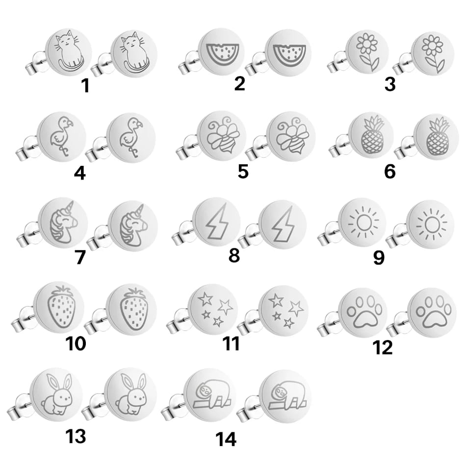 Bestseller Stainless Steel Mixed Design Cute Stud Earrings For Girls Hypoallergenic Stud Earrings Jewelry Stud Earrings