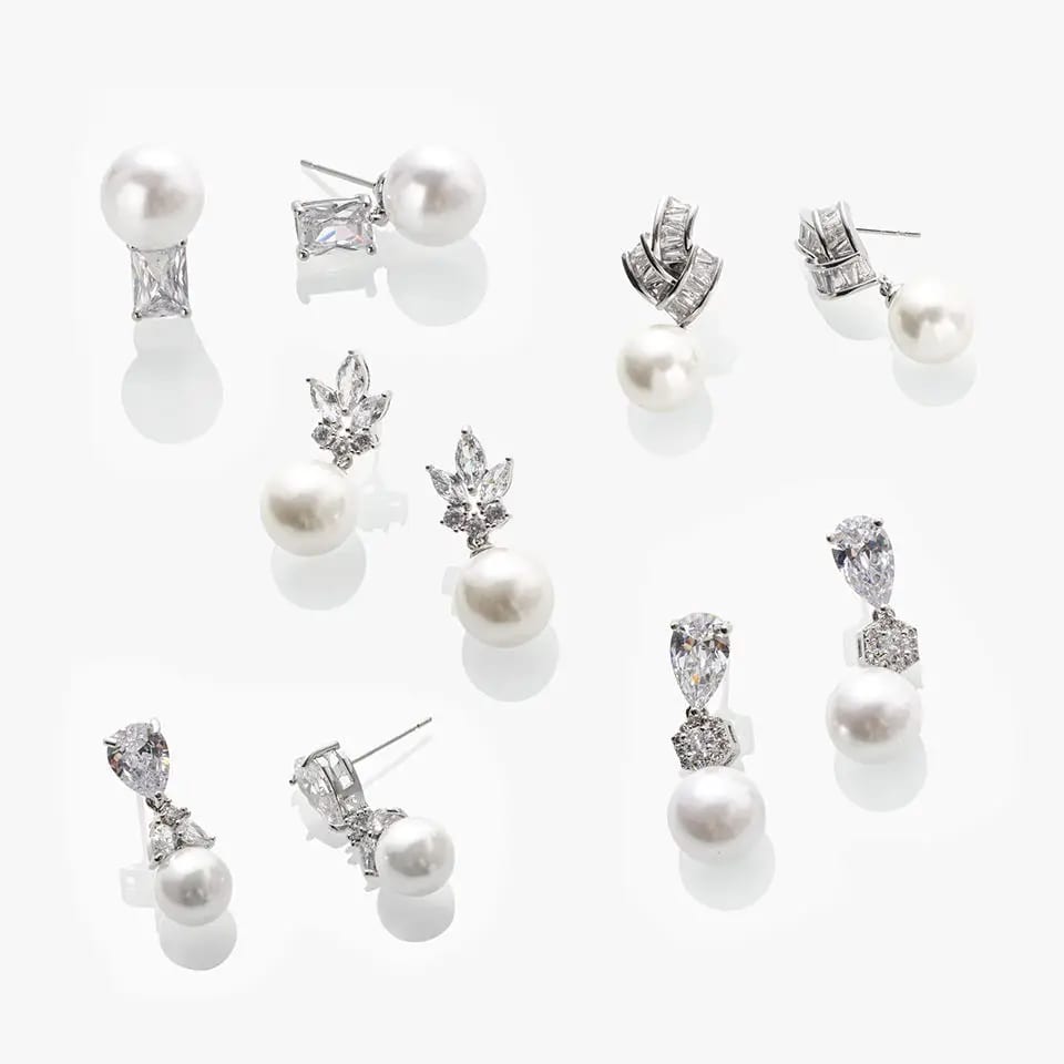 Custom Fashion Earrings For Women Gold Plated Stud Earrings Silver Jewelry 925 Sterling Cz Stud Earring For Girl Stud Earrings