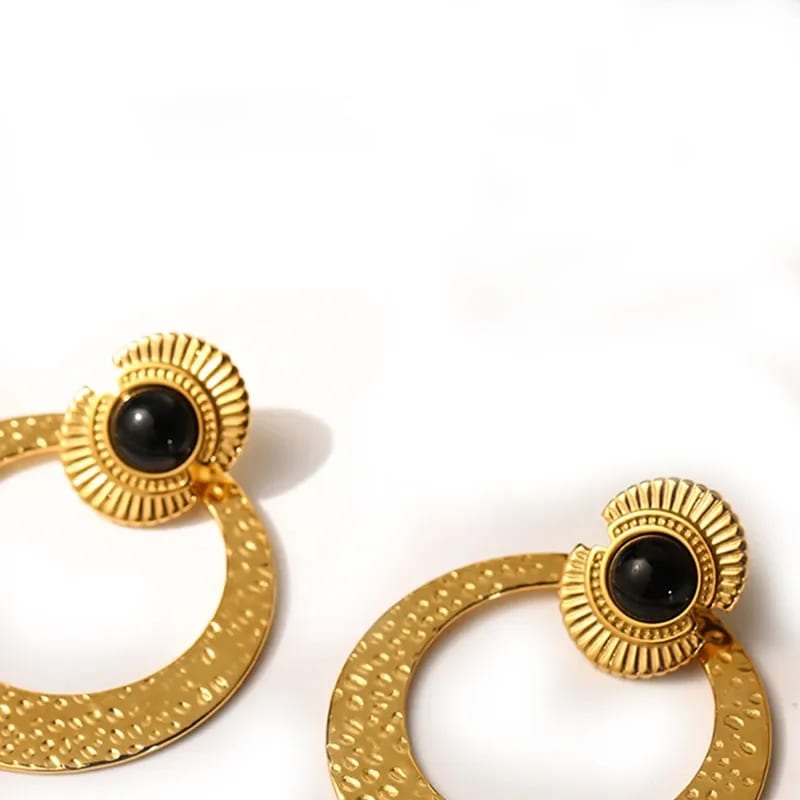 Hot Selling Natural Stone Earring Studs For Women S925 Sterling Silver 18k Gold Plated Cz Stud Earrings Jewelry Gift For Girls Stud Earrings