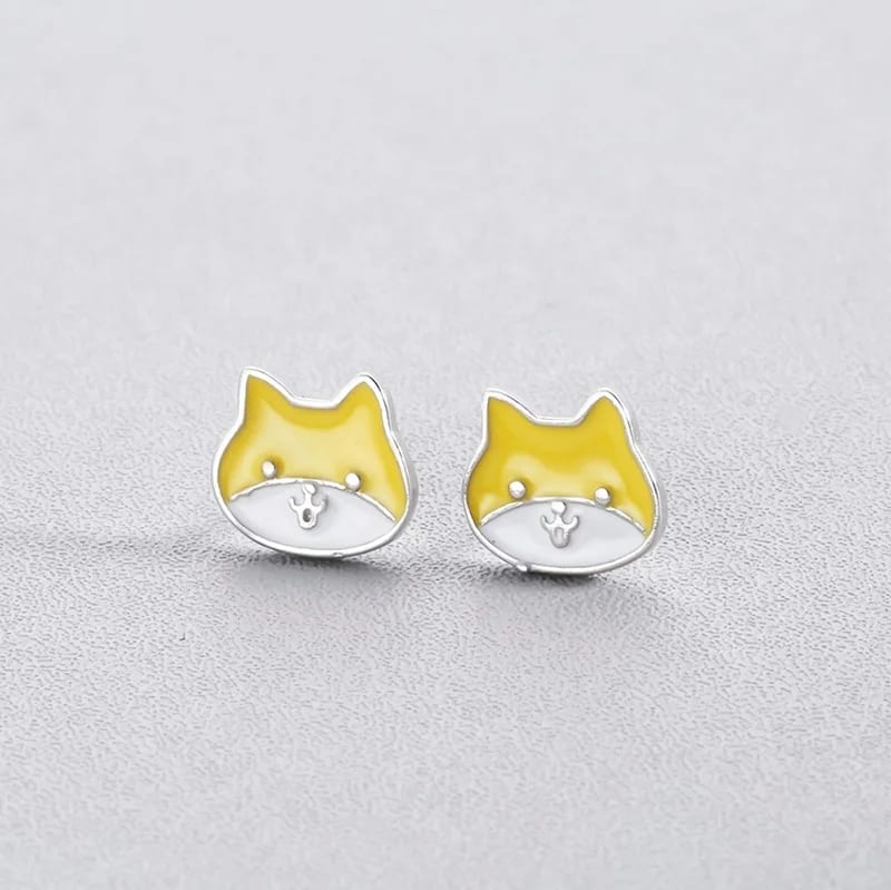 SXS JEWELRY Hot Sell Stainless Steel Custom Animal Stud Earrings Enamel Earrings Wholesale Stud Earrings