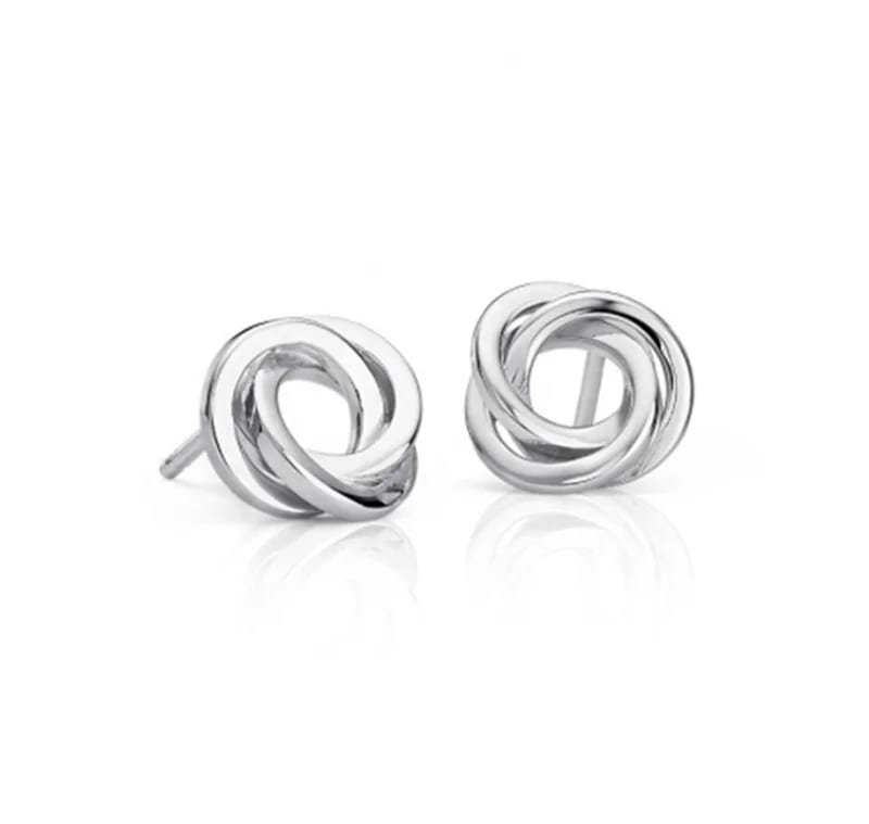 Customize 925 Sterling Silver Stud Earrings Factory Classical Fashion Love Knot Stud Earrings Women Stud Earrings