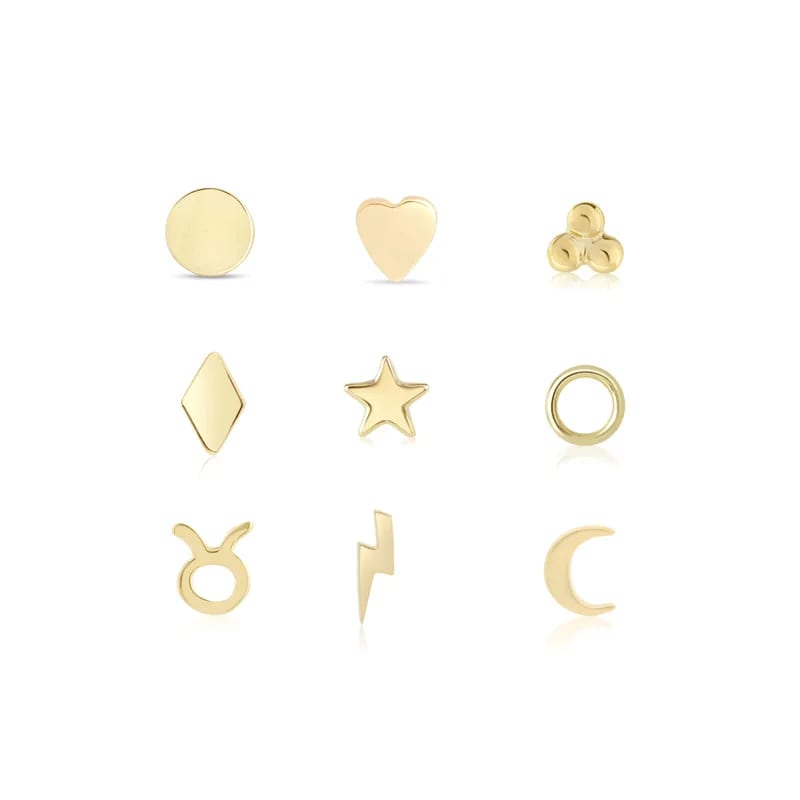 Custom Simple Style 925 Sterling Silver Minimalist Stud Earrings Stud Earrings