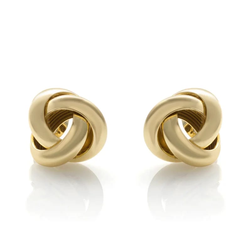 Wholesale Fashion 18k Gold Plated Twisted Love Knot Stud Earrings For Women Stud Earrings