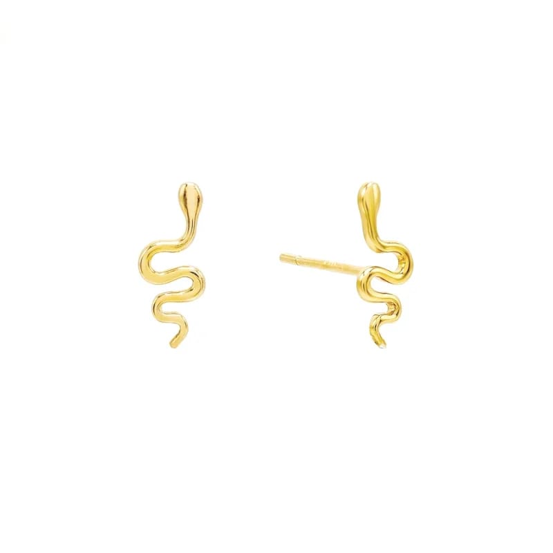 Custom Animal Earrings 925 Sterling Silver Snake Earrings Wholesale Stud Earrings
