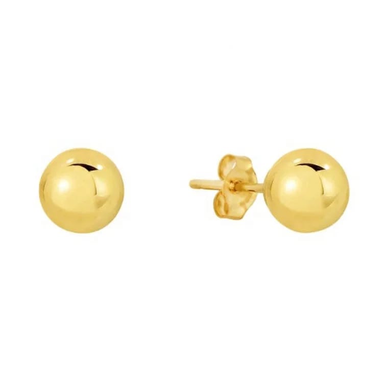Wholesale Custom Gold Ball Earrings Stainless Steel Pvd Gold Plated Ball Stud Earrings Stud Earrings