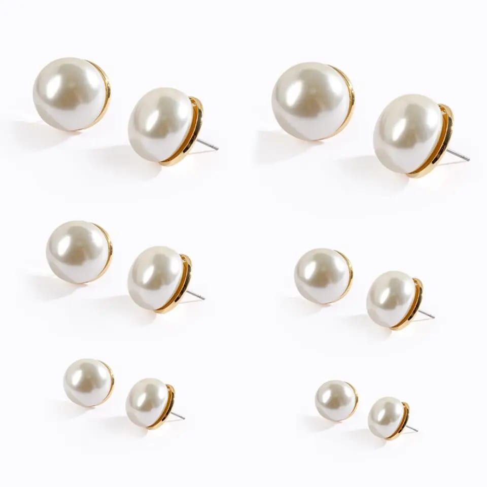 Cheap Artificial Pearl Ball Stud Earring,Simple Modern Design Jewelry Jewellery Earring Stud Earrings