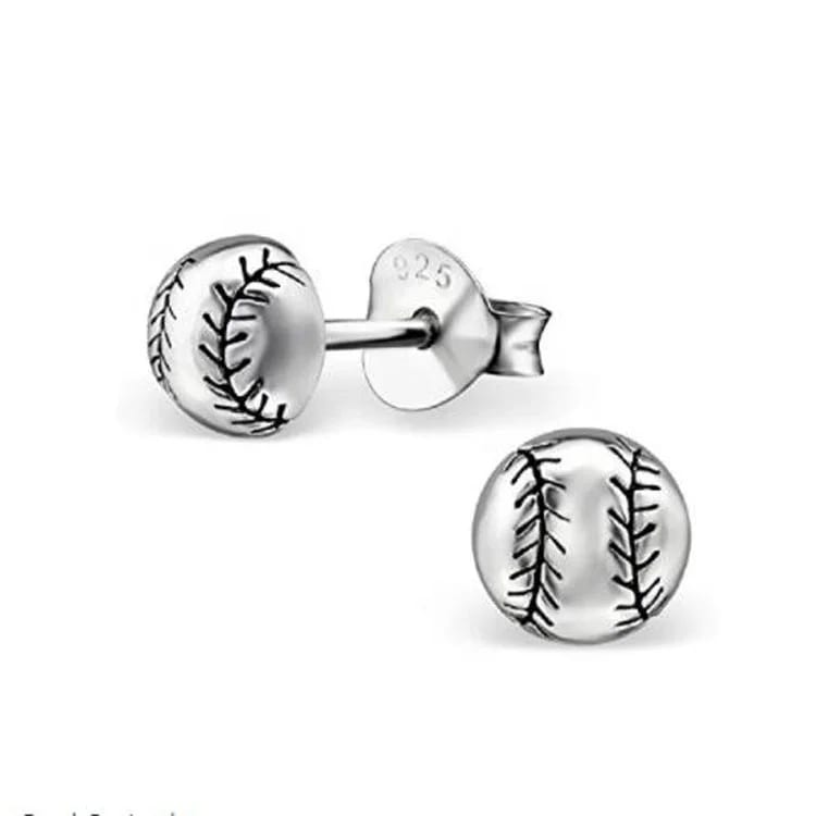 China Suppliers Trend 2018 Custom Baseball Post Earrings Jewelry Stud Earrings
