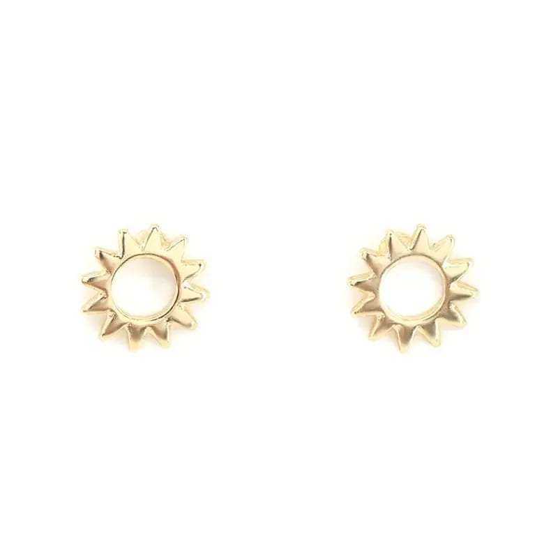 Minimalist Jewelry Sun Flower Stud Fashion Earrings For Women Stud Earrings