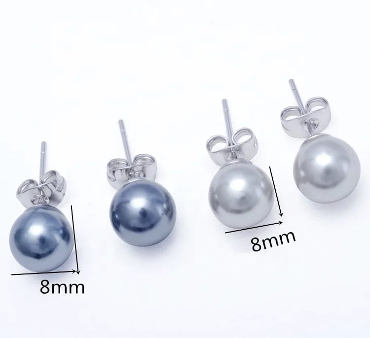 Cheap 8mm 10mm 12mm Pearl Earrings Set Pearl Earring Stud Wholesale Supplier Stud Earrings