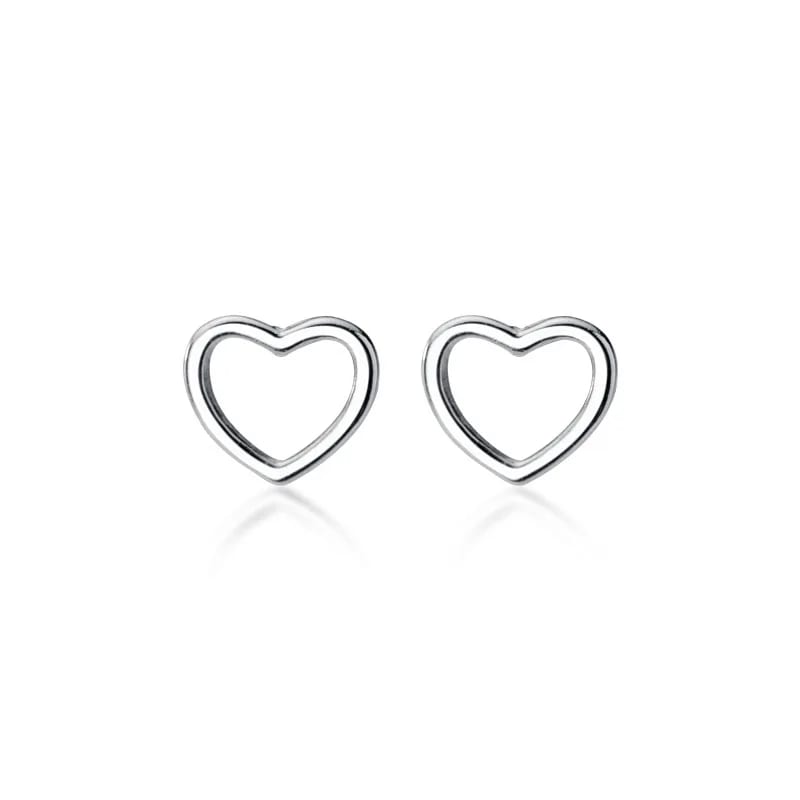 2021 Trendy Small Sterling Silver 925 Stud Heart Za Earrings Stud Earrings