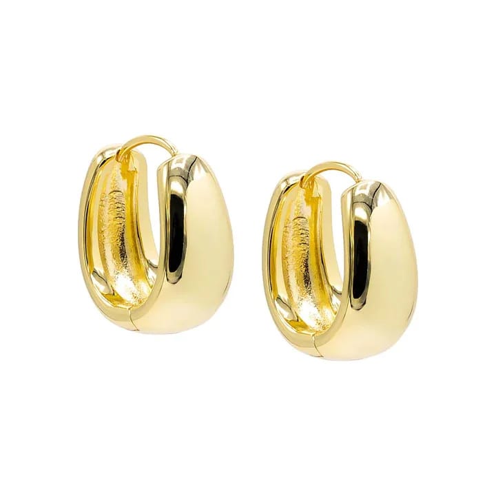 Fashion Silver Jewelry Classic Design 925 Sterling Silver Solid Mini Super Wide Hoop Earrings For Women Hoop Earrings