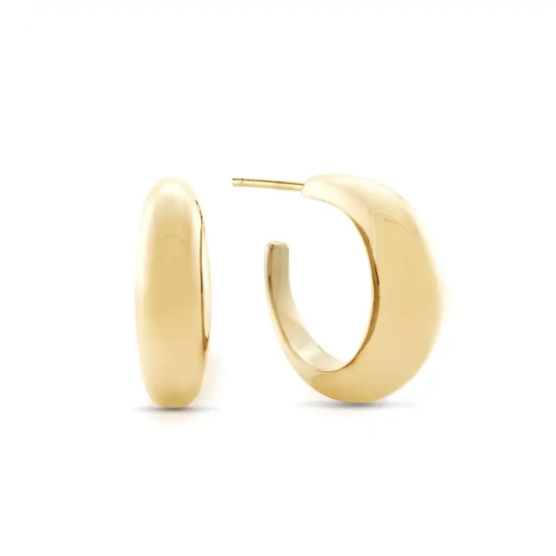 2020 Fashion Minimalist Gold Dome Hoop Earrings For Women Hoop Earrings