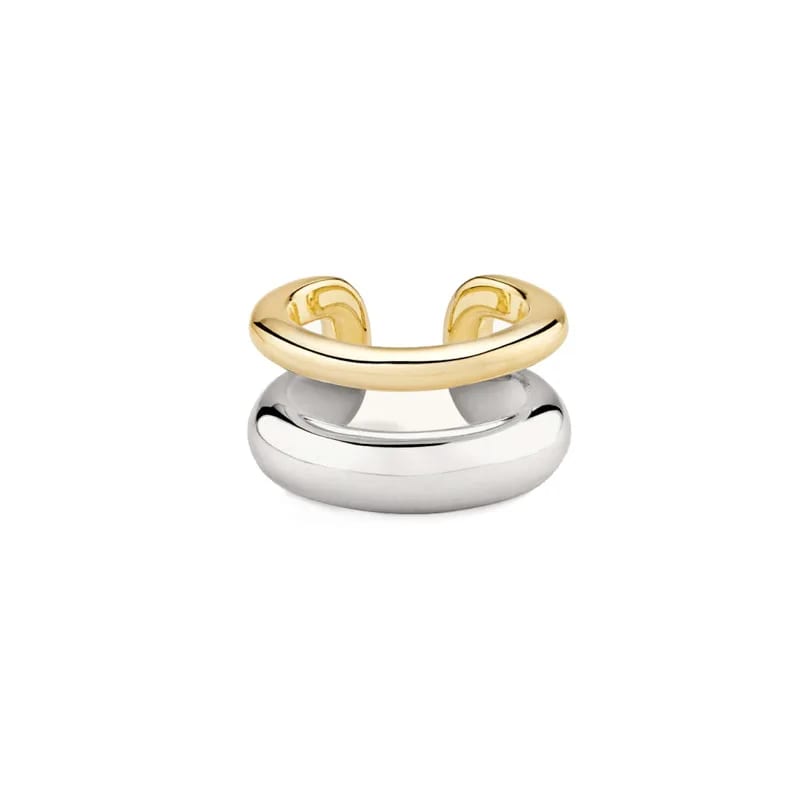 Unique Design 18k Gold 925 Sterling Silver Mixed Ear Cuff Earrings Ear Cuff