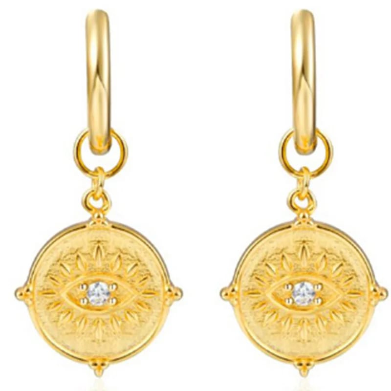 Fashion Luxury Earrings Women Personality Eye Cz Chandelier Earrings Luxury Jewelry Drop Earrings