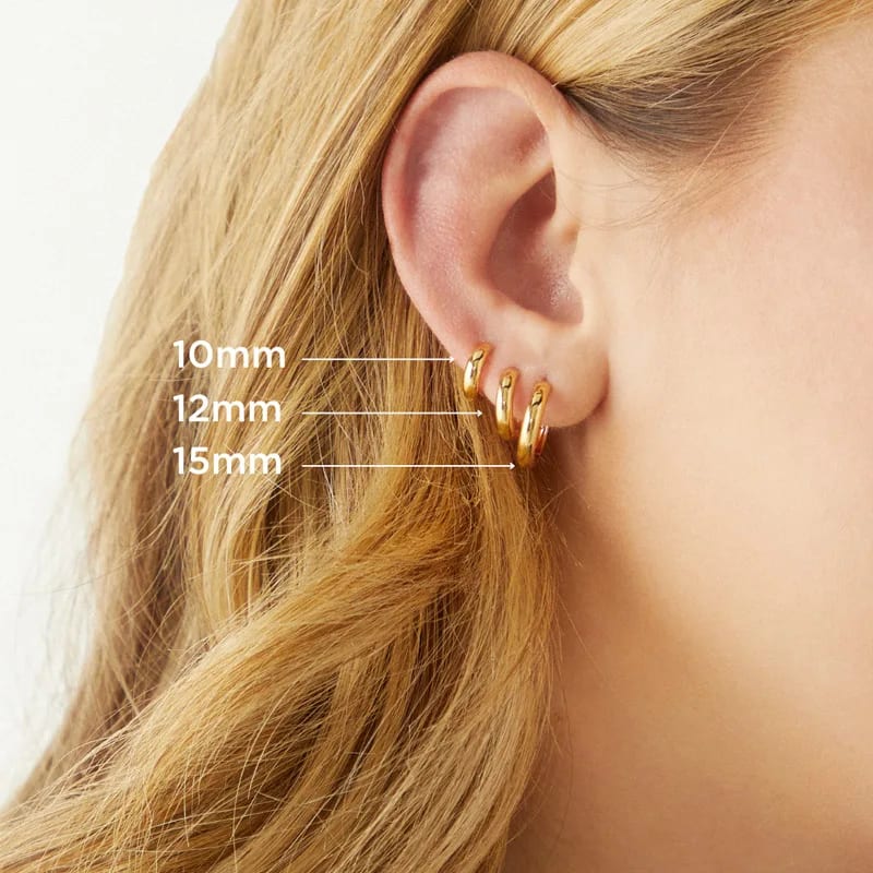 High Quality Women’s Jewelry 925 Sterling Silver 18k Gold Classic Hoop Huggie Earrings Huggie Earrings