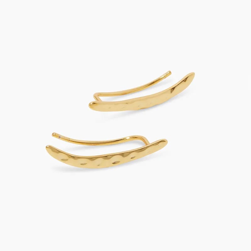 Fashion Gold Hammered Ear Climbers Ear Climber Ear Crawlers Bar Earrings Long Climbers Bar Studs Ear Climbers