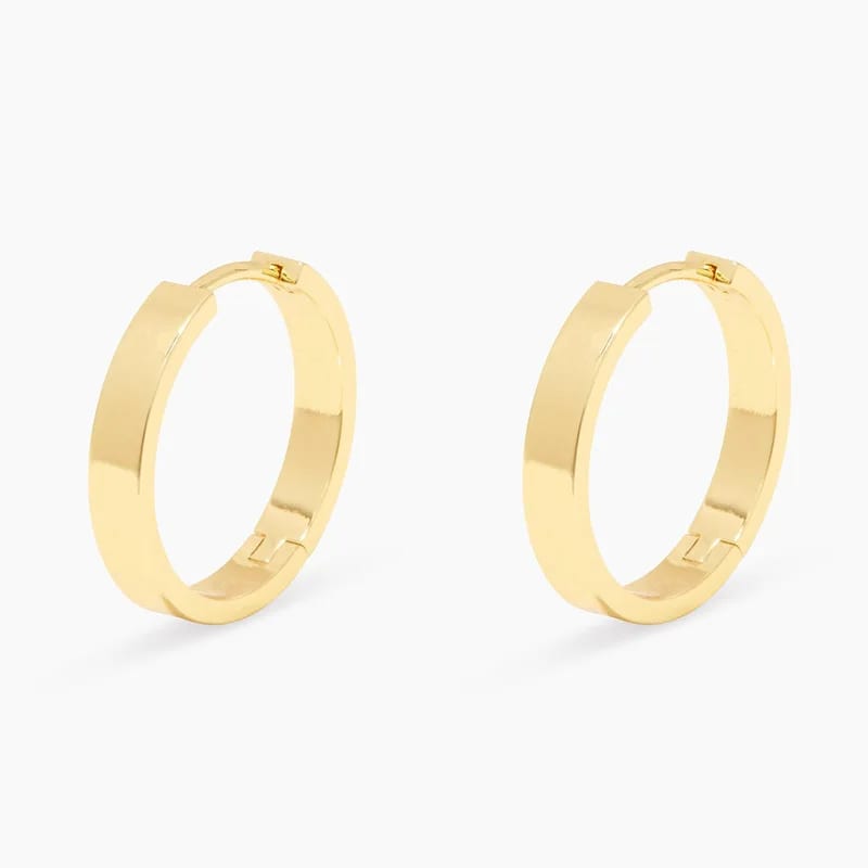 Fashion Custom Hoop Jewelry Gold Plated Circle Huggie Hoop Earrings For Women Huggie Earrings